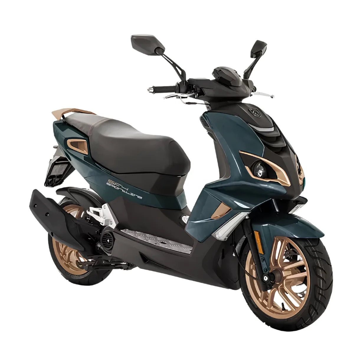 Peugeot Speedfight 4 Sportline in petrolblauw