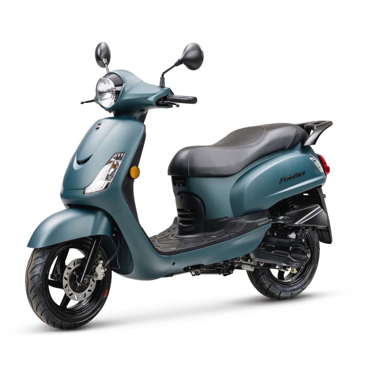 Sym Fiddle II 50i in petrolblauw