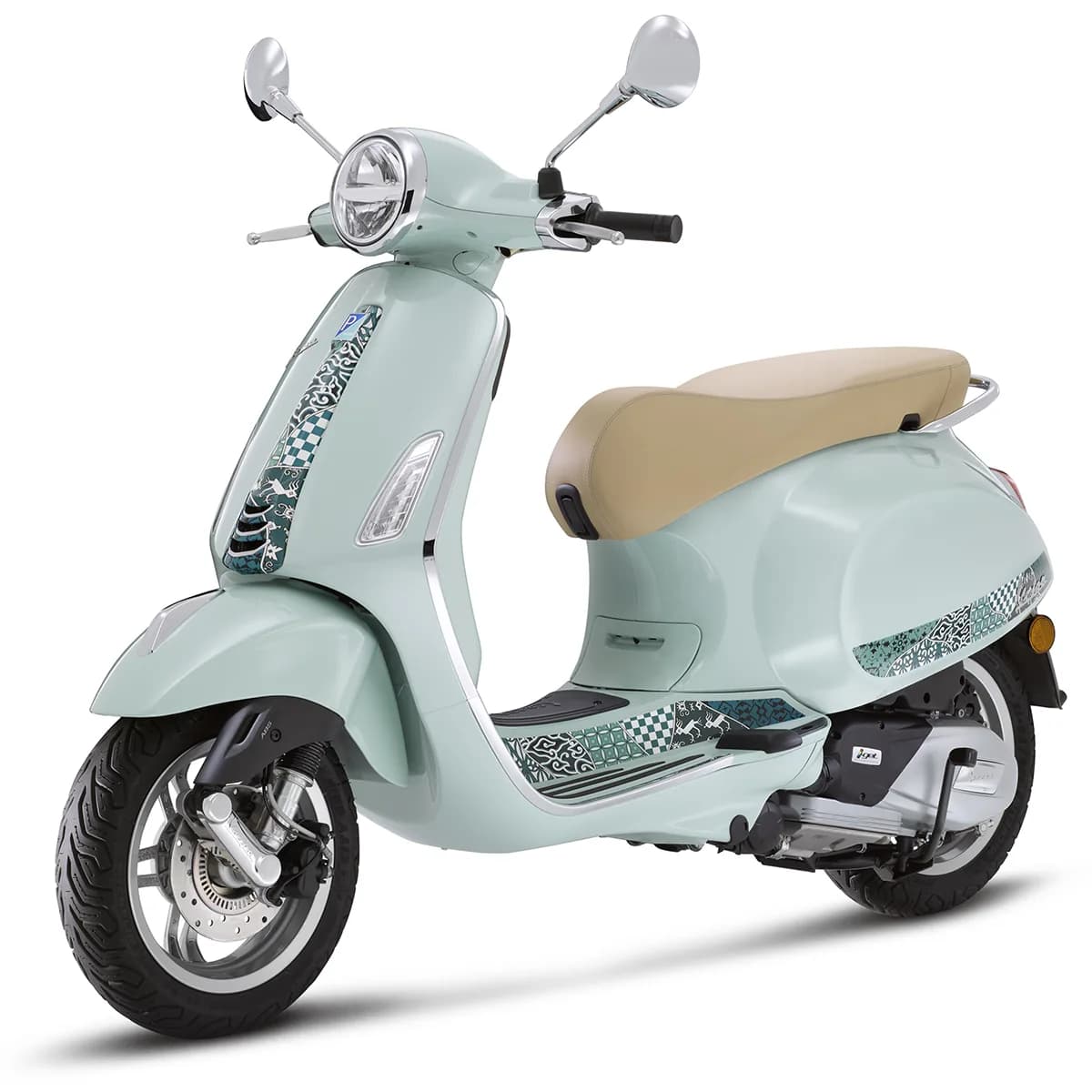 Vespa Primavera E5+ 2024 in mintgroen